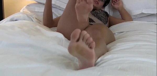  Stroke it for soft feet and pedicured toes
